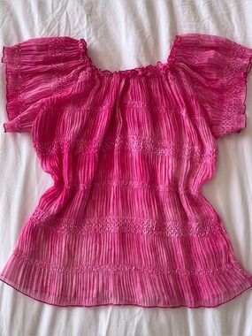 Vintage 90s pink fairy blouse